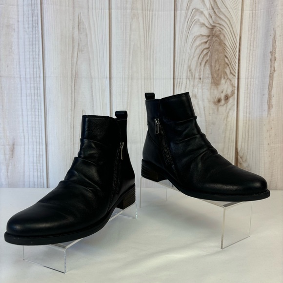 Earth Alana Skellig Slouch Ankle Bootie Leather Comfort Boots Black Size 7.5 - Picture 3 of 16